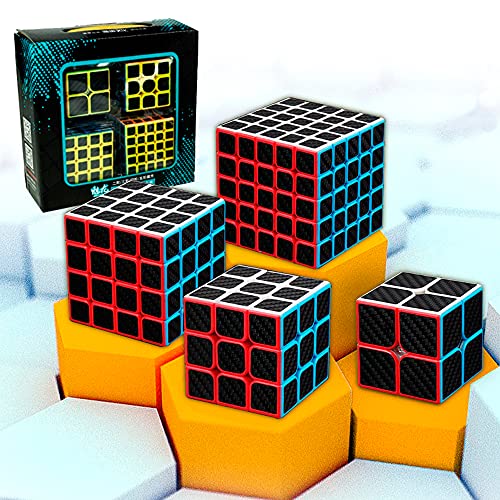 Meilong Moyu Cubing Classroom, Karbonfaser, rutschfest, mit schnellerem, einfacherem und weichem, 3D-Puzzle, Anfänger und Profis (Ca4) von MAGIC SELECT