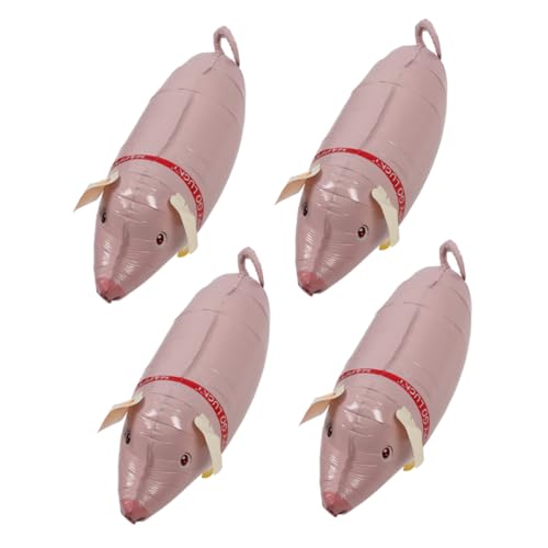 4 Stück Piggy-aluminiumfolienballon Ballon-tier-kit Folienparty Ballons Für Ballontiere Aufblasbares Schweinchen Luftballons Ballons Federnd Folienballons MAGICLULU von MAGICLULU