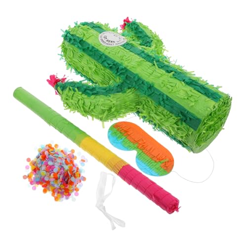 MAGICLULU 1 Satz Kaktusspielzeug Brautdusche Pinata Cowboy-piñata Mini-piñatas Masse Kaktusförmige Pinata Halloween-piñata Groß Kleine Piñata Party-anhänger Neuartiges Pinata- Papier von MAGICLULU