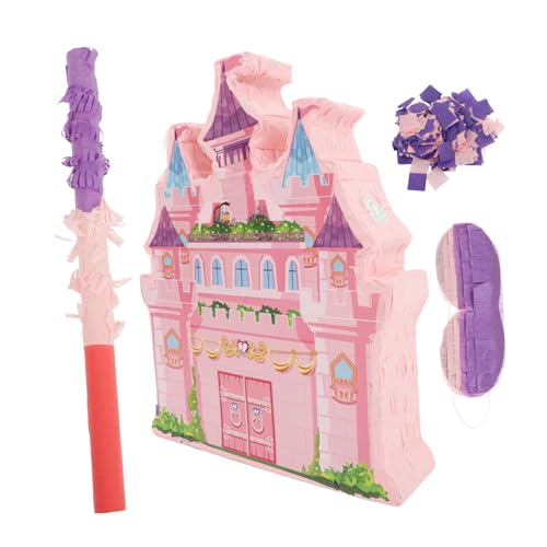 MAGICLULU 1 Satz Prinzessin-Schloss-Pinata kinderparty Pinata Spiel Pinata mit Süßigkeiten Geburtstagspinata Handgefertigte Pinata Weihnachts-Pinata- Schlosspinata für Papier von MAGICLULU