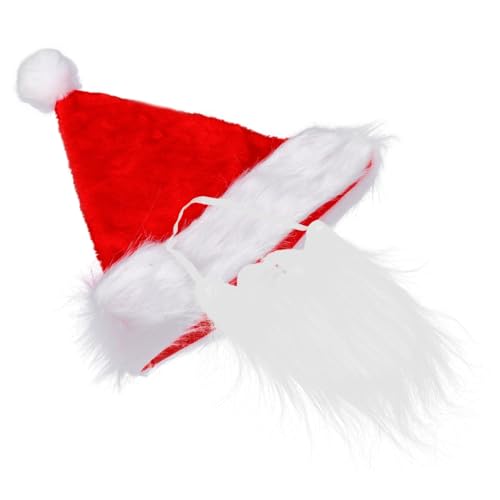 MAGICLULU 1 Satz Santa Cosplay Requisiten-Kits langer Nikolausbart Santa-Dekore weihnachtsverkleidung weihnachts verkleidung weihnachtsmann verkleiden liefert weihnachtsmann kostüm zubehör von MAGICLULU