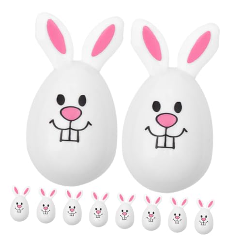 MAGICLULU Osterhase Füllbare Schalen 10pcs Kunststoff Ostereier Form Ostern Dekorationen Für Party von MAGICLULU