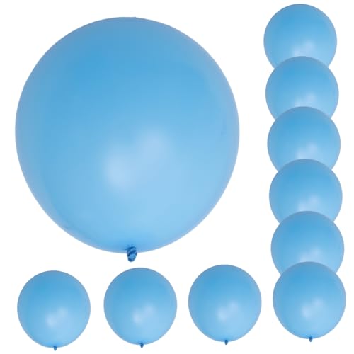 MAGICLULU 10st 36 Zoll Großer Ballon Ballongirlande Neon Eid-ballons Ballonclips Für Ballonbogen Pastellfarbene Luftballons Blaue Alles Zum Geburtstag Luftballons Party Blue Emulsion von MAGICLULU