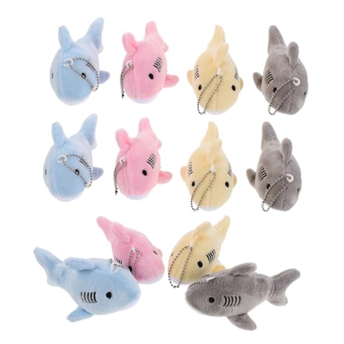 MAGICLULU 12 Stück Plüsch Mini Hai Schlüsselanhänger Niedliche Stofftier Taschen Rucksackanhänger Meerestier Motiv Vielseitige Farblich Gemischte Schlüsselanhänger für Partygeschenke und MAGICLULU 12 Stück Plüsch Mini Hai Schlüsselanhänger Niedliche Stofftier Taschen Rucksackanhänger Meerestier Motiv Vielseitige Farblich Gemischte Schlüsselanhänger für Partygeschenke und von MAGICLULU