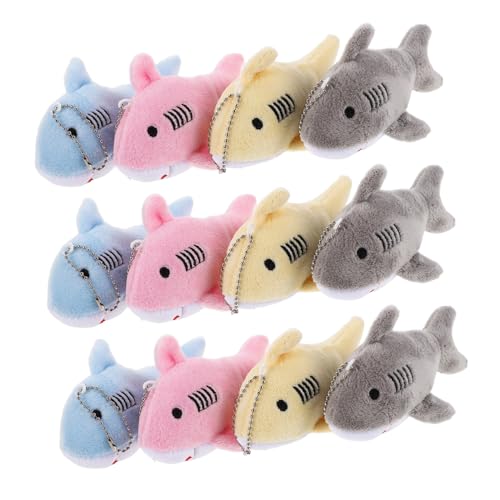 MAGICLULU 12 Stück Teiliges Mini Plüsch Hai Schlüsselanhänger Weiche Formstabile Kuscheltier-anhänger für Rucksack Tasche und Partygeschenke Bunte Ozeanmotivierte Schlüsselring Charms MAGICLULU 12 Stück Teiliges Mini Plüsch Hai Schlüsselanhänger Weiche Formstabile Kuscheltier-anhänger für Rucksack Tasche und Partygeschenke Bunte Ozeanmotivierte Schlüsselring Charms von MAGICLULU