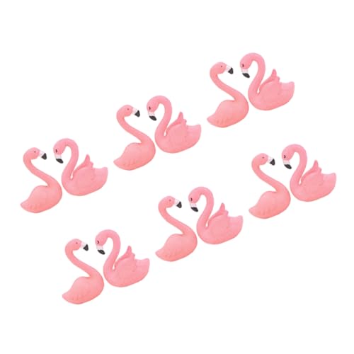 MAGICLULU 12st Kuchen-flamingo-ornament Autoschmuck Mikro-landschaftsfigur Flamingo-miniatur Pvc-dekoration Kuchen Verzieren Kuchendekoration Tierdekoration Flamingo- Für Auto von MAGICLULU