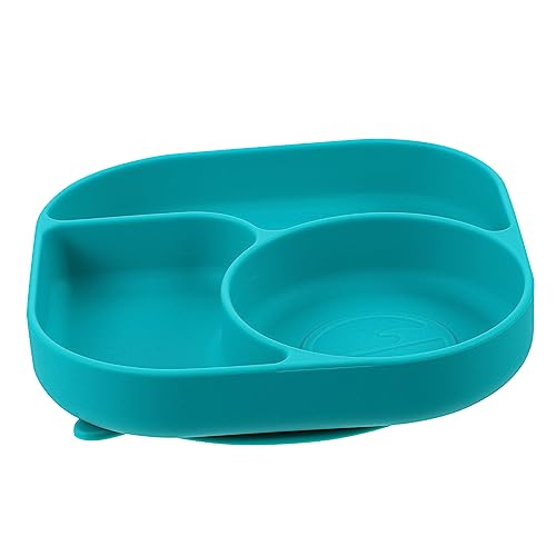 MAGICLULU 1Stk Teller babygeschirr babybesteck Reusable plate Saugnäpfe für Geschirr obstschale kleinkind Lebensmittelbehälter geteilte Servierplatte für Babynahrung Kieselgel von MAGICLULU