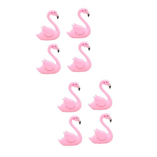 MAGICLULU 2 Sätze Auto-ornament Tortendeko Einschulung Buchregal Dekoration Esszimmerdekoration Living Room Decoration Caketopper 1 Kuchen-flamingo-ornament Kuchen Flamingo 4 Stück * 2 von MAGICLULU