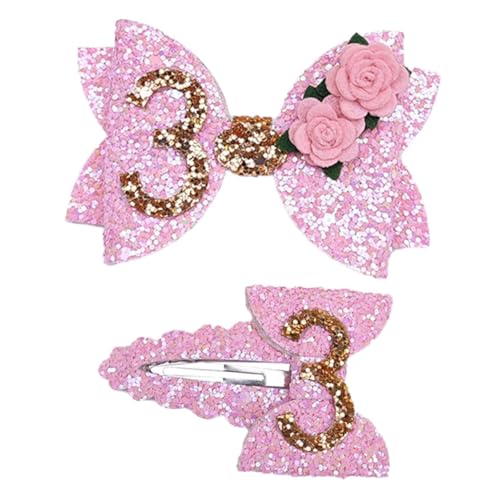 MAGICLULU 2 Stück Glitzer Schleifen Haarspangen für Mädchen Geburtstagsdeko mit Blumenmuster Sichere nicht Reizende Haarschmuck Clips für Party und Festtagsoutfits MAGICLULU 2 Stück Glitzer Schleifen Haarspangen für Mädchen Geburtstagsdeko mit Blumenmuster Sichere nicht Reizende Haarschmuck Clips für Party und Festtagsoutfits von MAGICLULU