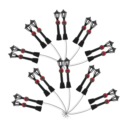 MAGICLULU 20 Stück Miniatur Straßenlaternen LED Simulation Street Light Modelle für Mikrolandschaften Puppenhaus Dekoration DIY Bastelzubehör Nachtlicht Ornamente MAGICLULU 20 Stück Miniatur Straßenlaternen LED Simulation Street Light Modelle für Mikrolandschaften Puppenhaus Dekoration DIY Bastelzubehör Nachtlicht Ornamente von MAGICLULU