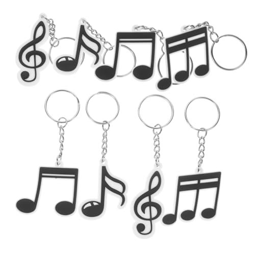 MAGICLULU 20st Musik Schlüsselanhänger Favorisieren Schlüsselanhängerringe Partygeschenke Musikalischer Schlüsselanhänger Schlüsselband Partyrock Lustige Schlüsselanhänger Takte Pvc von MAGICLULU