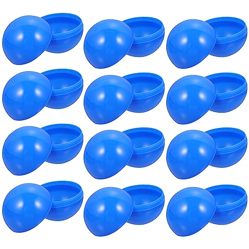 MAGICLULU 25 Stück Raffle Bälle Lotterie Hohlkugeln kleine befüllbare Kugeln Ornament ohne Nummer für Partygeschenke 4 cm blau von MAGICLULU