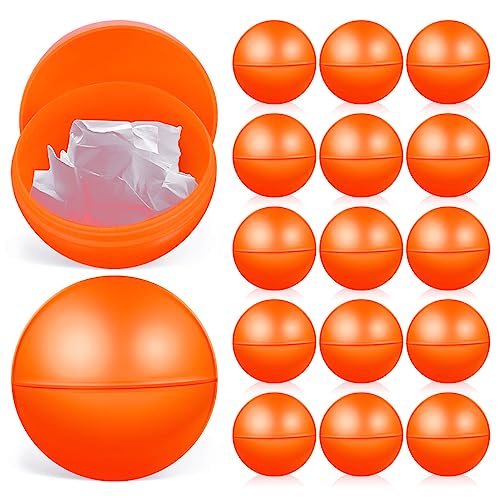 "MAGICLULU 25 Stück Tombola-Bälle, Lotterie-Hohlkugeln, kleine befüllbare Kugeln ohne Nummer für Büro-Partygeschenke, 4 cm, Orange von MAGICLULU