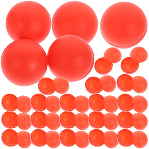 MAGICLULU 25 Stück Tombola-Bälle Lotterie-Hohlkugeln Kleine Befüllbare Kugeln Ornament Ohne Zahl Für Partygeschenke 4 cm Rot von MAGICLULU