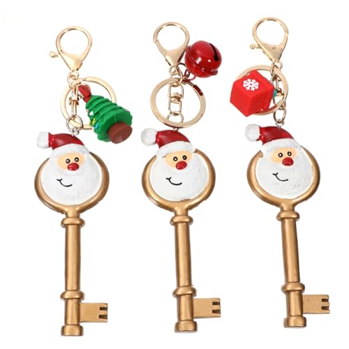 MAGICLULU 3 Stück Weihnachtsanhänger Schlüsselanhänger Weihnachtsmann Resin Anhänger Zufällige Muster Weihnachtsdeko Charm für Tasche Schlüsselbund MAGICLULU 3 Stück Weihnachtsanhänger Schlüsselanhänger Weihnachtsmann Resin Anhänger Zufällige Muster Weihnachtsdeko Charm für Tasche Schlüsselbund von MAGICLULU