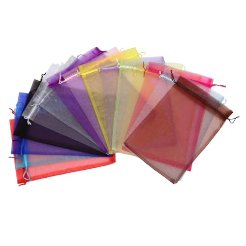 MAGICLULU Organza Geschenktüten Mit Kordelzug 15 Farben Ideal Für Hochzeitsgeschenke Party Favoriten Und Kleine Transparente Beutel Für Kreative von MAGICLULU