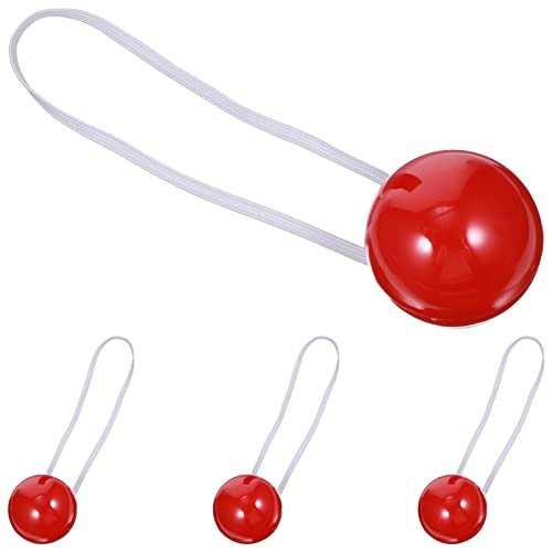 MAGICLULU 4 Stück Rote Clown-Nasen Mit Led-Licht Rote Clown-Nasen Dekoration Kostümzubehör Partyzubehör von MAGICLULU