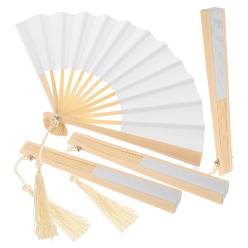 MAGICLULU 4 Stück Teiliges Miniatur faltfächer Puppen Handlich Leichte Papierfächer Leere DIY bastelfächer Farbenfroh für Puppendekoration und Kostümzubehör MAGICLULU 4 Stück Teiliges Miniatur faltfächer Puppen Handlich Leichte Papierfächer Leere DIY bastelfächer Farbenfroh für Puppendekoration und Kostümzubehör von MAGICLULU