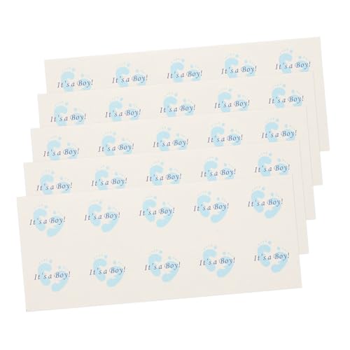 MAGICLULU 50-Blatt-Box Scrapbooking-Aufkleber DIY-Aufkleber Für Gefälligkeiten Aufkleber Verpacken Cartoon-Aufkleber Scrapbook-Sticker Selber Machen Etiketten Namensaufkleber Sky-Blue Papier von MAGICLULU