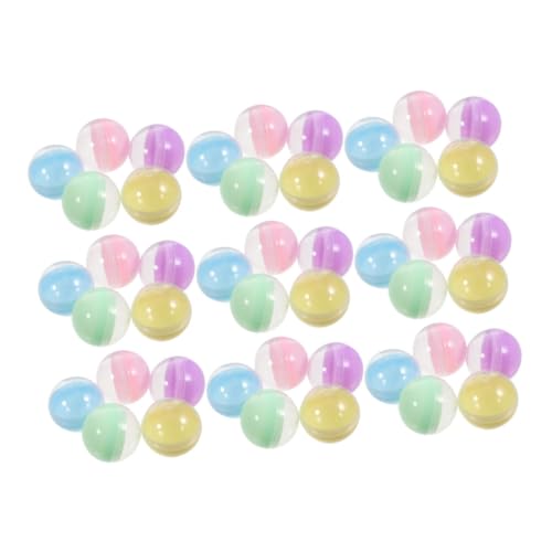 MAGICLULU 50 Stück Halbtransparente Macaron-farbene Kapseln Kunststoff Füllbare Runde Automatenkapseln Drehbare Kugeln für Greifautomaten Behälter MAGICLULU 50 Stück Halbtransparente Macaron-farbene Kapseln Kunststoff Füllbare Runde Automatenkapseln Drehbare Kugeln für Greifautomaten Behälter von MAGICLULU