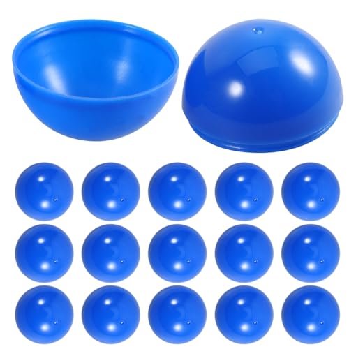 MAGICLULU 50 Stück Tombola-Bälle, hohle Kugeln, kleine befüllbare Bälle ohne Nummer, für Büro-Partys, Gastgeschenke, 3 cm, Blau von MAGICLULU