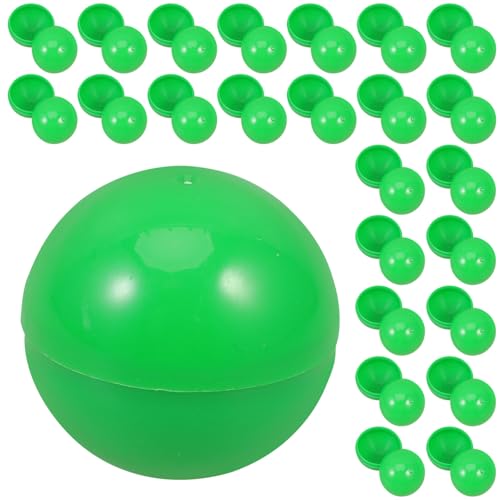 MAGICLULU 50 Stück Tombola-Kugeln Hohle Kugeln Kleine Befüllbare Kugeln Ohne Zahl Für Büro-Partygeschenke 3 cm Grün von MAGICLULU