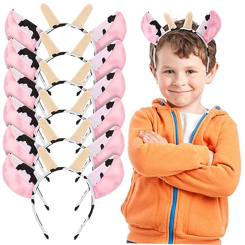 MAGICLULU 6st Tierisches Stirnband Halloween-dekor Tierstirnband Für Kinder Stirnbänder Für Zootiere Haarschmuck Für Kinder Geweih Halloweenkostüm Schöne Haartracht Haarreifen Kopfnad Stoff von MAGICLULU