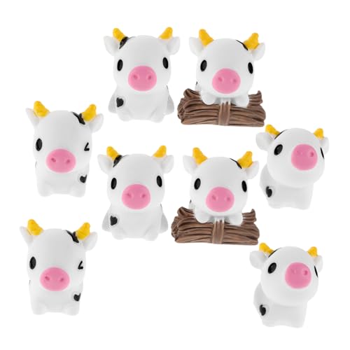 MAGICLULU 8 Stück Teiliges Miniatur Kuh Figuren aus Resin Niedliche Bauernhof Tiere Realistische Mini kühe für DIY Terrarien Mooslandschaften und Tischdeko Gartenpartys MAGICLULU 8 Stück Teiliges Miniatur Kuh Figuren aus Resin Niedliche Bauernhof Tiere Realistische Mini kühe für DIY Terrarien Mooslandschaften und Tischdeko Gartenpartys von MAGICLULU
