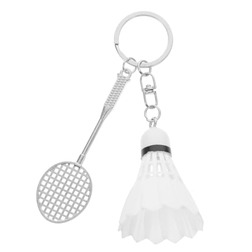 MAGICLULU Badminton-Schlüsselanhänger badminton schlüsselanhänger badminton zubehör spezielle Sandsäcke Badmintonschläger Hakenbrett Aufkleber Schlüsselanhänger Sport Badminton Zinklegierung von MAGICLULU