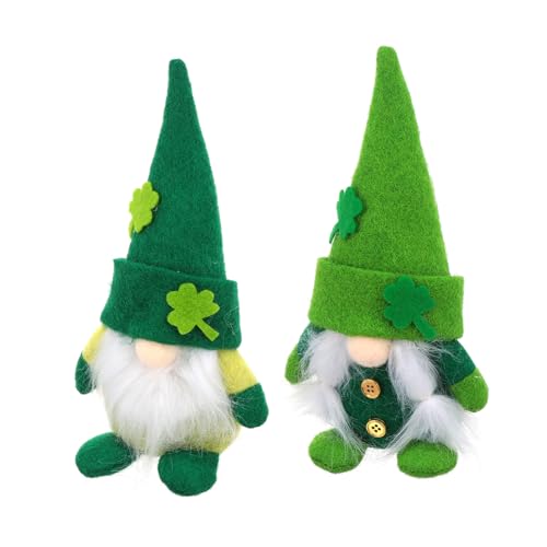 MAGICLULU Bequemes Sicheres Material 2 Stück Irische Stoffpuppen Zum St. Patricks Day Dekorative Heimdekoration Für Jungen Und Mädchen von MAGICLULU