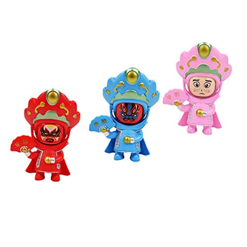 MAGICLULU Chinesische Peking-oper-gesichtspuppen 3er-Pack Traditionelle Opernpuppen Sichuan-oper-gesichtswechsel-Design Für Jungen Und Mädchen von MAGICLULU