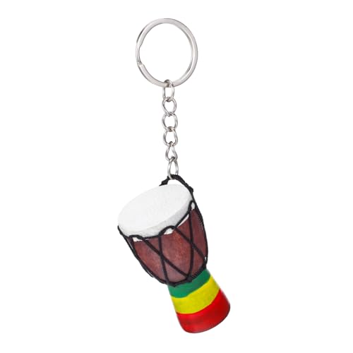 MAGICLULU Djembe-schlüsselanhänger Afrikanische Trommeldekorationen Trommelschmuck Taschentrommel Djembe-percussion-schlüsselanhänger Afrikanischer Trommel-schlüsselanhänger Polyester von MAGICLULU