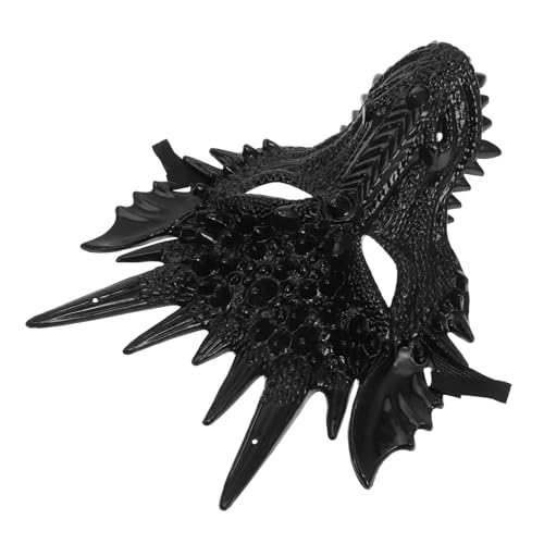 MAGICLULU Einzigartige 3d-drachenmaske Maskenball-kostüm-requisite Gruselige Maske für Cosplay-partys Kunststoff-drachenmaske Komfortables Auffälliges Design von MAGICLULU