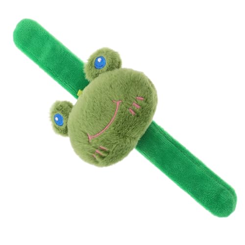 MAGICLULU Frosch-Armband Mini-Kuscheltiere Animal-Slap-Armbänder Tierschnapparmbänder für frosch Tierarmbänder für tierische Gefälligkeiten Plüsch Green von MAGICLULU