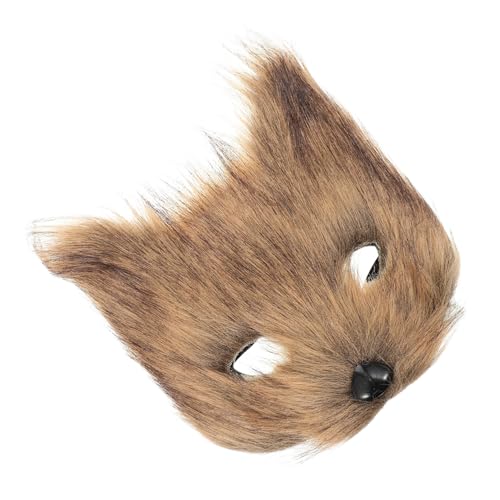 MAGICLULU Fuchs Maske Halloween Maske Tier Cosplay Maske Fuchs Maske Realistische Maske Tier Gesichtsmaske Halloween Cartoon Maske Tiermasken Für Erwachsene Fuchs Maskerade Maske von MAGICLULU