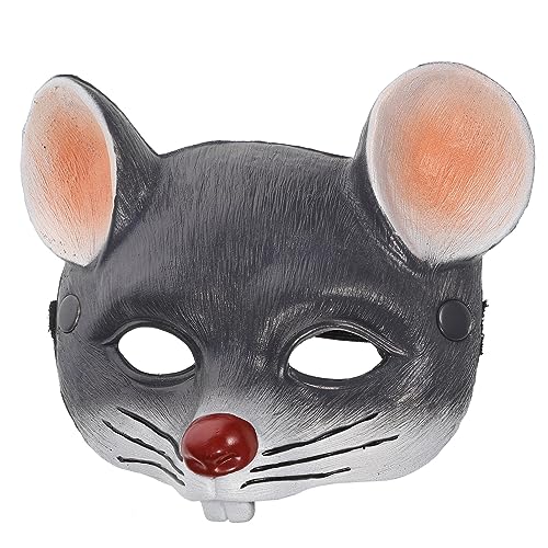 MAGICLULU Spielsets Für Kinder 1 Stück Tier 3D Maske Rattenkopf Halbmasken Für Halloween Kostüm Party Zubehör Spielzeug Für Kinder Geschenk von MAGICLULU