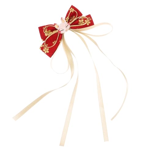 MAGICLULU Haarspange Fuchs Haarclip mit Langem Quasten Anhänger Schleife Haarschmuck für Teenager Mädchen Dekorative Haarklammer für Dünnes und Dickes Haar MAGICLULU Haarspange Fuchs Haarclip mit Langem Quasten Anhänger Schleife Haarschmuck für Teenager Mädchen Dekorative Haarklammer für Dünnes und Dickes Haar von MAGICLULU