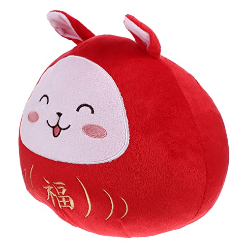 MAGICLULU Hasenpuppe für kindergeschenke Hasen kaninchenspielzeug Bunny Gecko für Mädchen Kinderspielzeug verschleißfestes Stofftier PP Baumwolle rot von MAGICLULU