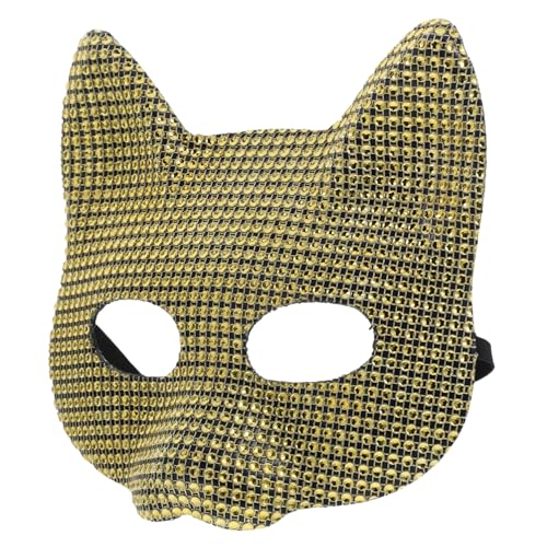 MAGICLULU Katzen Gesichtsmaske Halloween Maske Abschlussball Maske Kostümmaske Party Maske Mardi Maske Vampir Maskerade Maske Venezianische Maskerade Maske Fuchs Maske Damenmasken von MAGICLULU