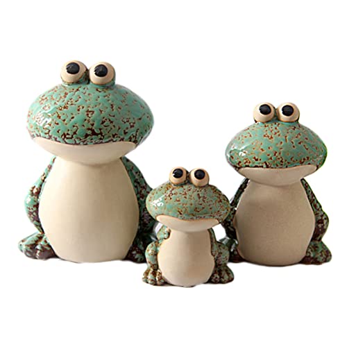 MAGICLULU Keramik Frosch Figur Deko Tier Statue Für Home Office Wohnzimmer Kindergeburtstagsgeschenk MAGICLULU Keramik Frosch Figur Deko Tier Statue Für Home Office Wohnzimmer Kindergeburtstagsgeschenk von MAGICLULU