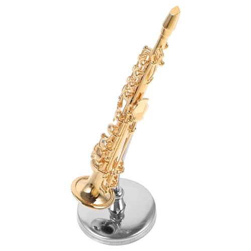 MAGICLULU Kupfer Miniatur Saxophon Miniatur Instrument Modell Für Sax Modell Realistische Saxophon Miniatur von MAGICLULU