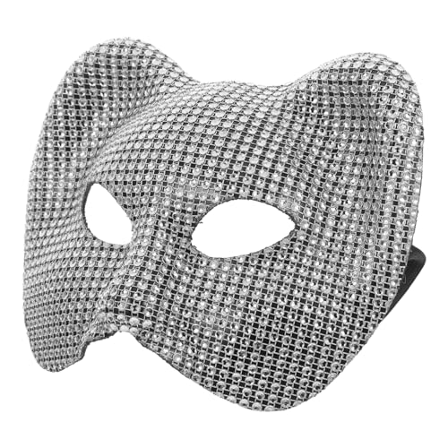 MAGICLULU Realistische Leopardenmaske Halbes Gesicht für Karneval Maskerade Party Halloween-kostüm von MAGICLULU