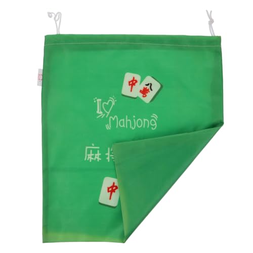 MAGICLULU Mahjong-Fliesen-Aufbewahrungstasche Tragetaschen Oxford-Stoff Mahjong-Fliesenbeutel Kordelzugbeutel Mahjong-Organizer Schnurrucksack Kordelzugbeutel Für Mahjong-Fliesen von MAGICLULU