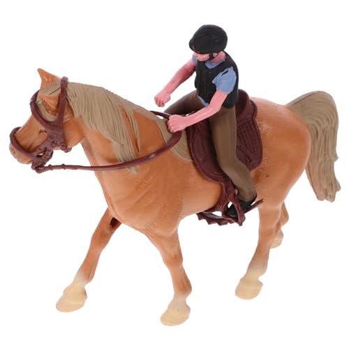 MAGICLULU Mikro Menschliches Modell Pferdespielzeug aus Kunststoff Dekoratives Farmmodell Interaktive Figuren für Kinder Realistische Miniatur Dekorationen Rollenspiel und Sandbox Layout MAGICLULU Mikro Menschliches Modell Pferdespielzeug aus Kunststoff Dekoratives Farmmodell Interaktive Figuren für Kinder Realistische Miniatur Dekorationen Rollenspiel und Sandbox Layout von MAGICLULU