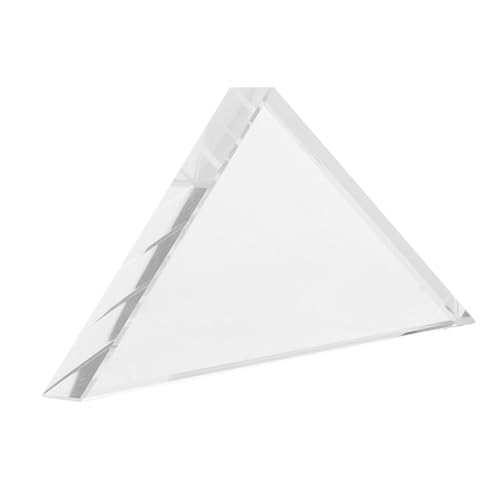 MAGICLULU Optisches Dreieckiges Glasprisma Transparent für Physikunterricht und Experimente Robustes Einfach Bedienbares Prisma Schüler und Naturwissenschaftlichen Unterricht MAGICLULU Optisches Dreieckiges Glasprisma Transparent für Physikunterricht und Experimente Robustes Einfach Bedienbares Prisma Schüler und Naturwissenschaftlichen Unterricht von MAGICLULU