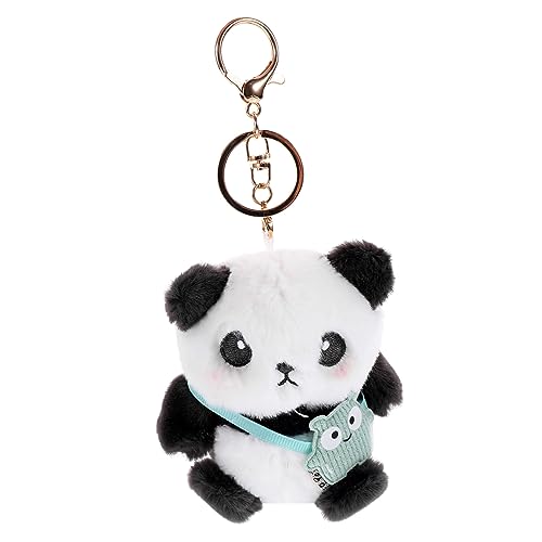 MAGICLULU Panda-Schlüsselanhänger Ornament für Rucksack Drachen ausgestopft Zubehör kawaii keychain panda plüschtier Plüsch Schlüsselanhänger Anhänger zum Aufhängen einer Tasche PP Baumwolle von MAGICLULU