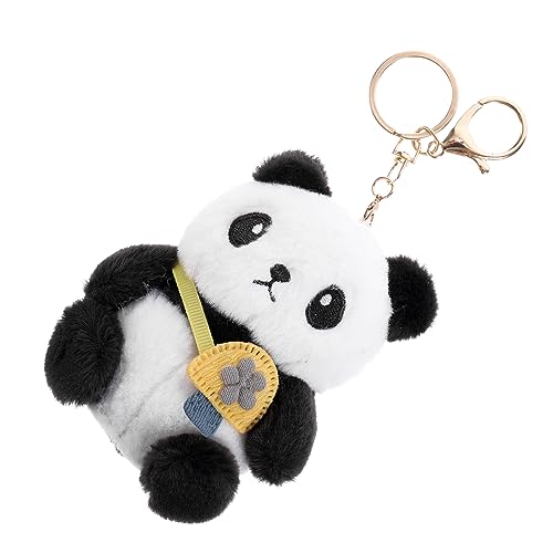 MAGICLULU Panda-Schlüsselanhänger Rucksack Schlüsselanhänger Tiere Schlüsselanhänger Stofftiere schlüsselanhänger plüsch panda plüschtier Geldbörse Rucksack Handtaschenanhänger PP Baumwolle von MAGICLULU