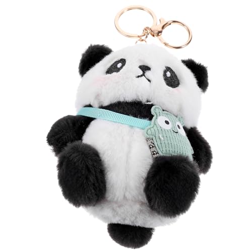 MAGICLULU Panda-schlüsselanhänger Ornament Für Rucksack Zubehör Drachen Süßer Plüsch-schlüsselanhänger Schlüsselbundanhänger Rucksack Schlüsselanhänger Tiere Tasche Roter Panda Pp Baumwolle von MAGICLULU