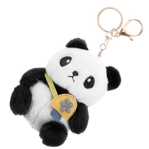 MAGICLULU Panda-schlüsselanhänger Wendbarer Oktopus-plüsch Schlüsselanhänger Süß Tasche Schildkröte Plüschtiere Kleiner Panda-plüsch Plüschschlüsselanhänger Für Rucksäcke Puppe Pp Baumwolle von MAGICLULU