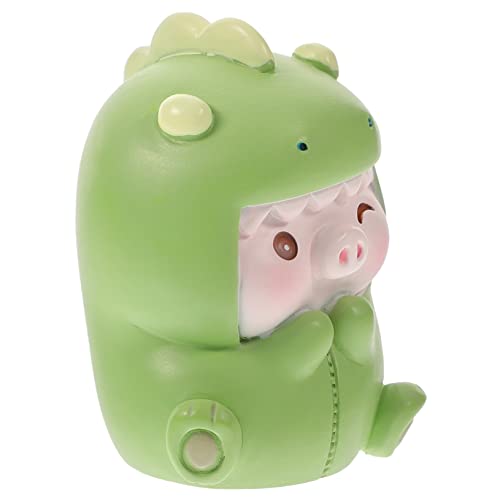 MAGICLULU Harz Statue Piggy Ornament Für Mini Piggy Spielzeug Szene Dekore Tier Figuren von MAGICLULU